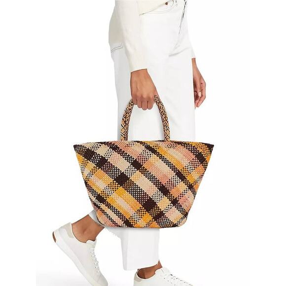 Ulla Johnson Handbags - Ulla Johnson Mariana Large Basket Tote in Madras